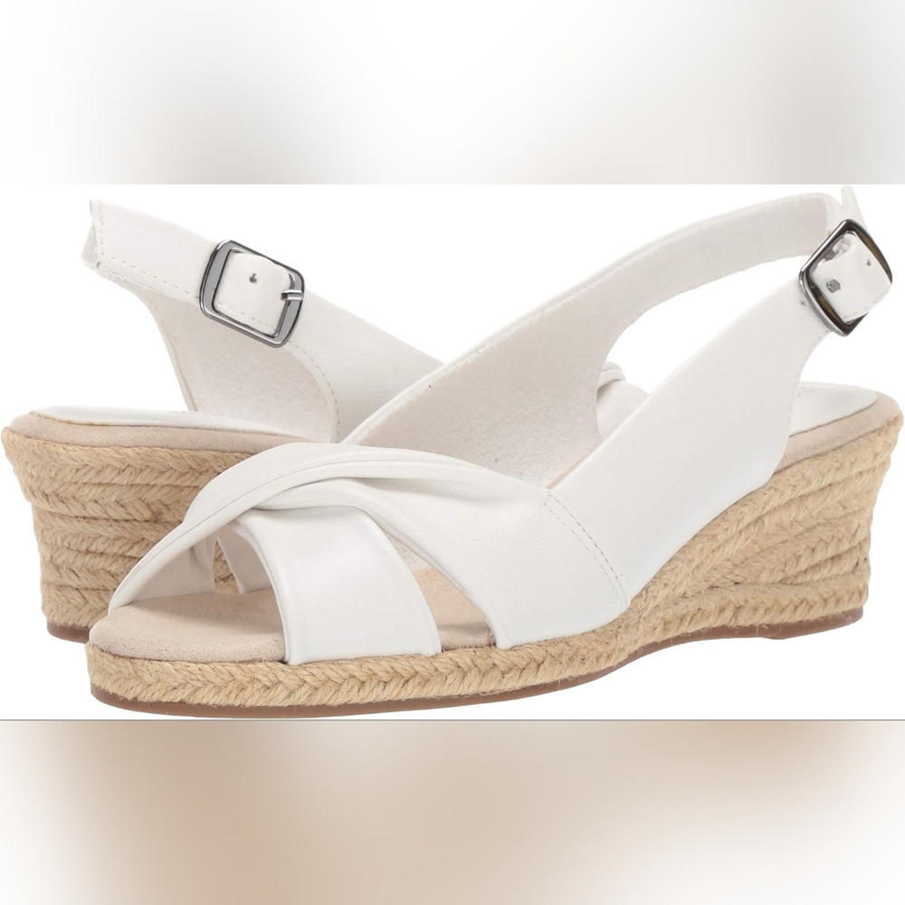 Easy Street Women's New Maureen Espadrille Wedge Sandals Shoes 9.5 M